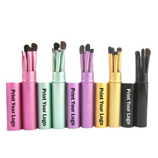 5 color small makeup brush set soft portable