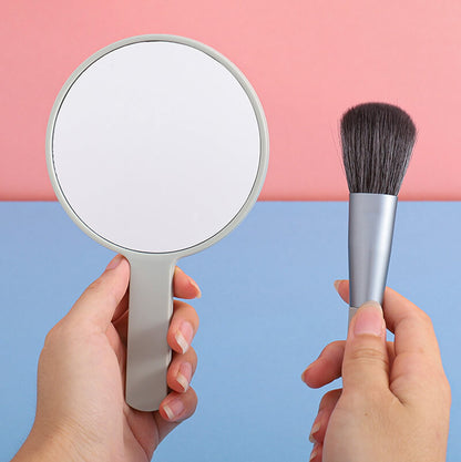 5 color makeup mirror round shape dressing portable handheld mirrors 10*17cm