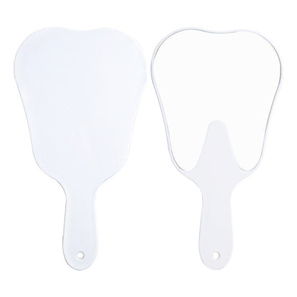 6 color makeup mirror cute teeth handle mirror advertising dental handheld 16*8.5cm