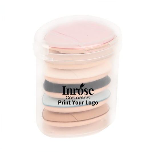 Lot de 6 petites houppettes à poudre, éponges à maquillage coussin d'air, houppettes à doigts pour crème