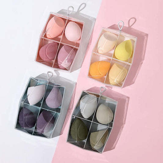 4 in 1 makeup sponge soft beauty blender powder puff various colors