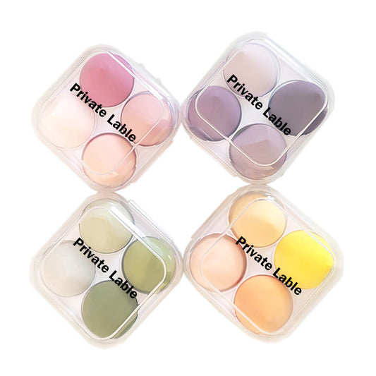 4 in 1 makeup sponge beauty blender bouncy puff various colors