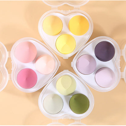3 in 1 makeup sponge soft beauty blender bouncy puff various colors