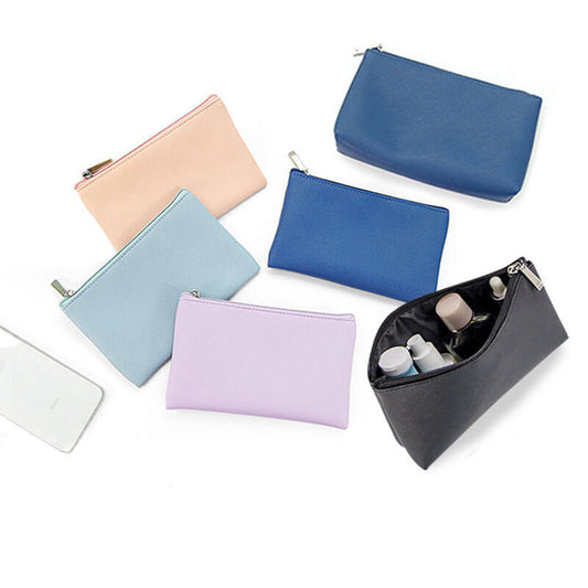 5 color makeup bag storage bag travel brush bag PU leather small size