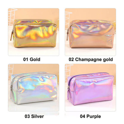 4 color makeup bag event gift bag travel toiletry storage bag laser