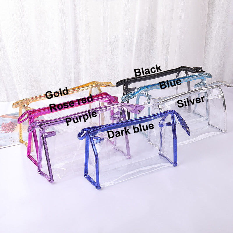 7 color makeup bag event gift bag handbag toiletry pvc bag waterproof