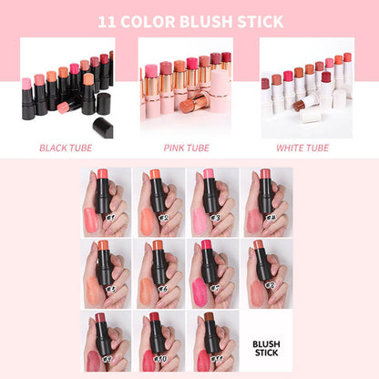 11 color blush stick blusher cream multi-use high pigmented long lasting