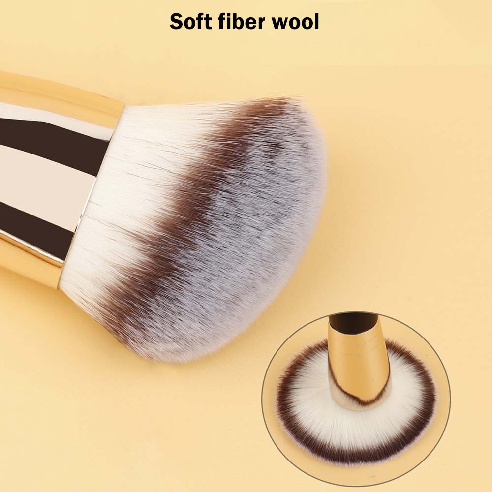10-Color Double-Ended Makeup Brushes Soft Loose Powder Contour Flat Foundation Brush