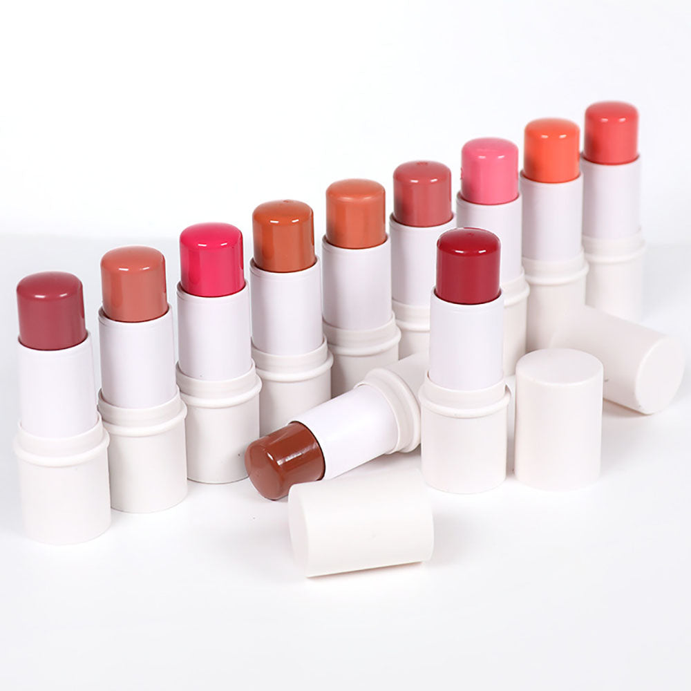 11 color blush stick blusher cream long lasting multi-use waterproof