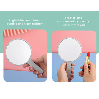 5 color makeup mirror round shape dressing portable handheld mirrors 10*17cm
