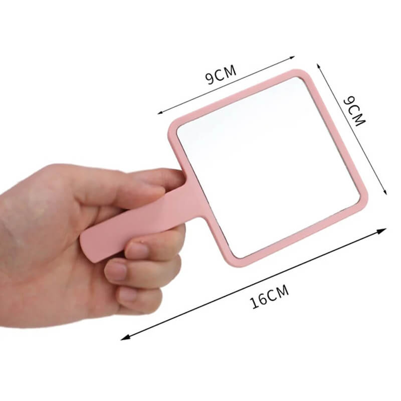 6 color makeup mirror suqare shape portable handheld gift mirrors 9*16cm