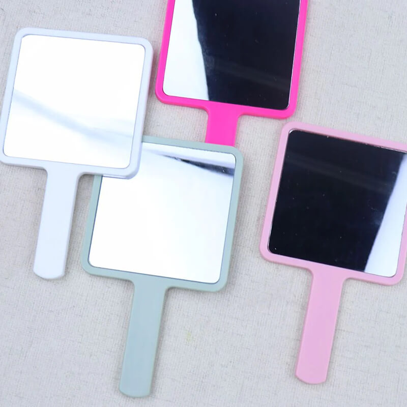 6 color makeup mirror suqare shape portable handheld gift mirrors 9*16cm