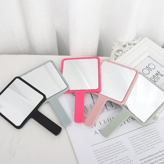 6 color makeup mirror suqare shape portable handheld gift mirrors 9*16cm