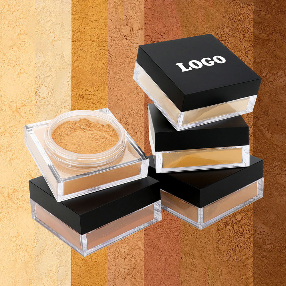 14-Shade Loose Setting Powder With Puff Oil-Control Long-Lasting Waterproof