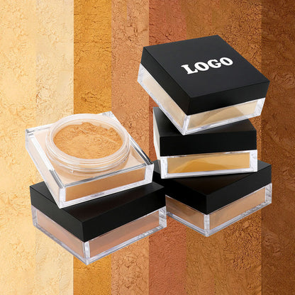 14-Shade Loose Setting Powder With Puff Oil-Control Long-Lasting Waterproof