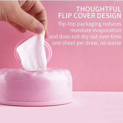 Makeup cleansing wipe remover pads gentle face clean 100 pcs