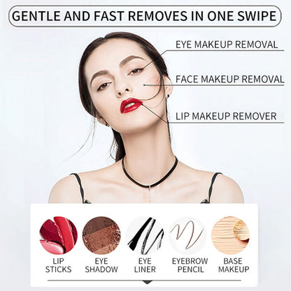Makeup cleansing wipe remover pads gentle face clean 100 pcs