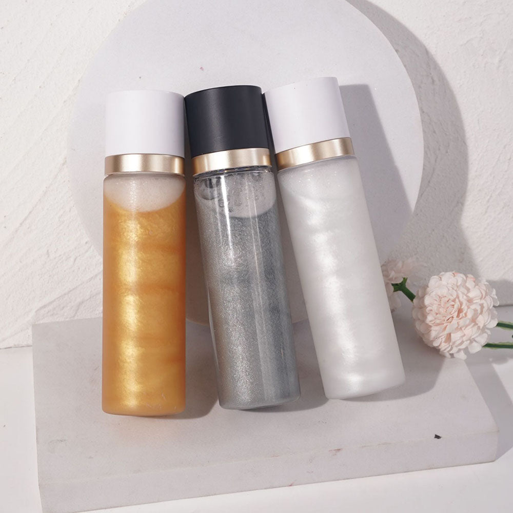 3 Colors Makeup Setting Spray Moisturizing Vegan Shimmer Setting Water 100ml