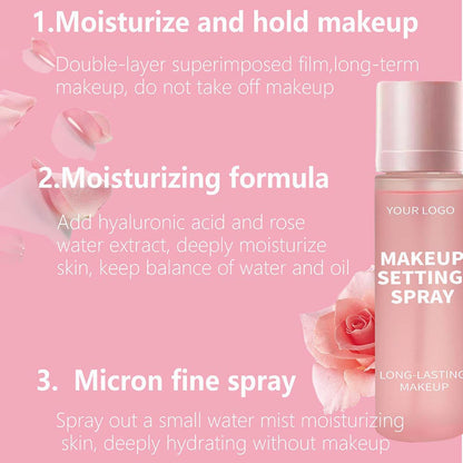 Spray fixateur de maquillage hydratant, régulateur de sébum, eau fixatrice 100 ml