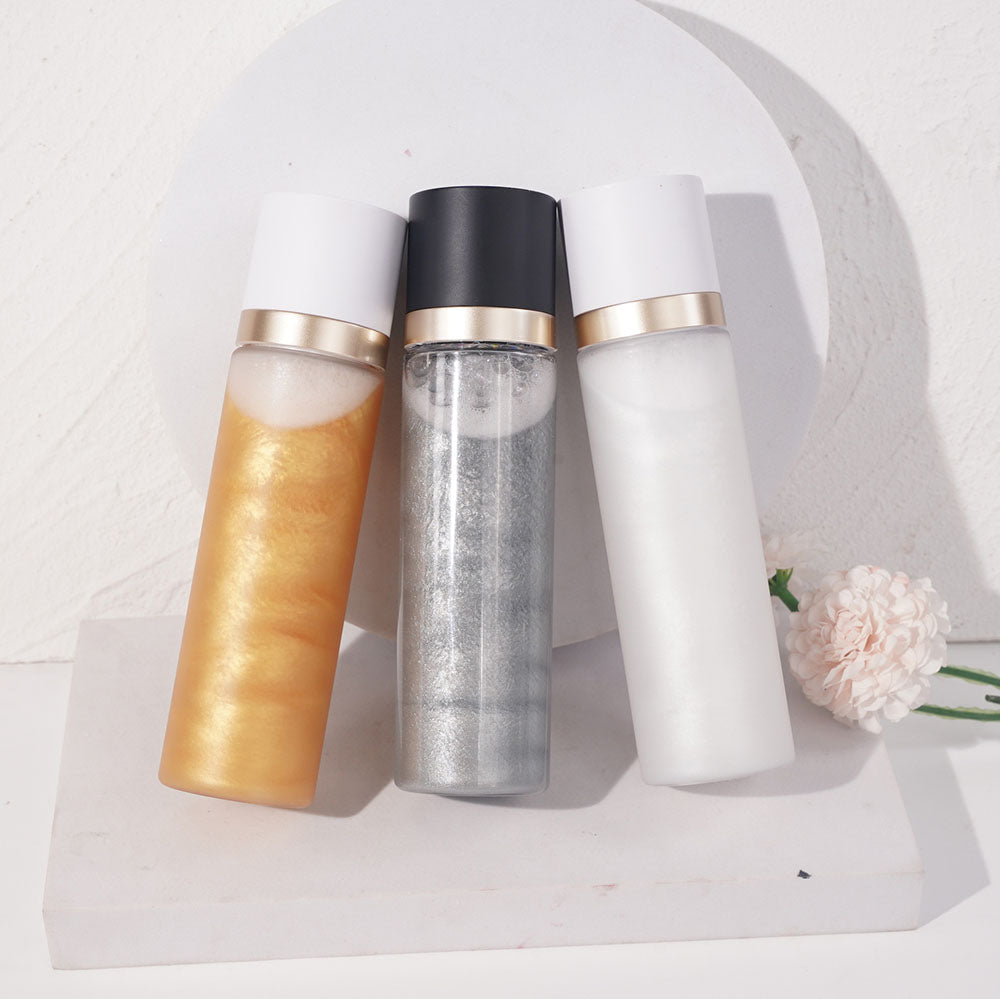 3 Colors Makeup Setting Spray Moisturizing Vegan Shimmer Setting Water 100ml