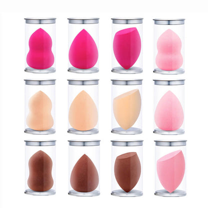 12 color makeup sponge soft beauty blender water drop shape