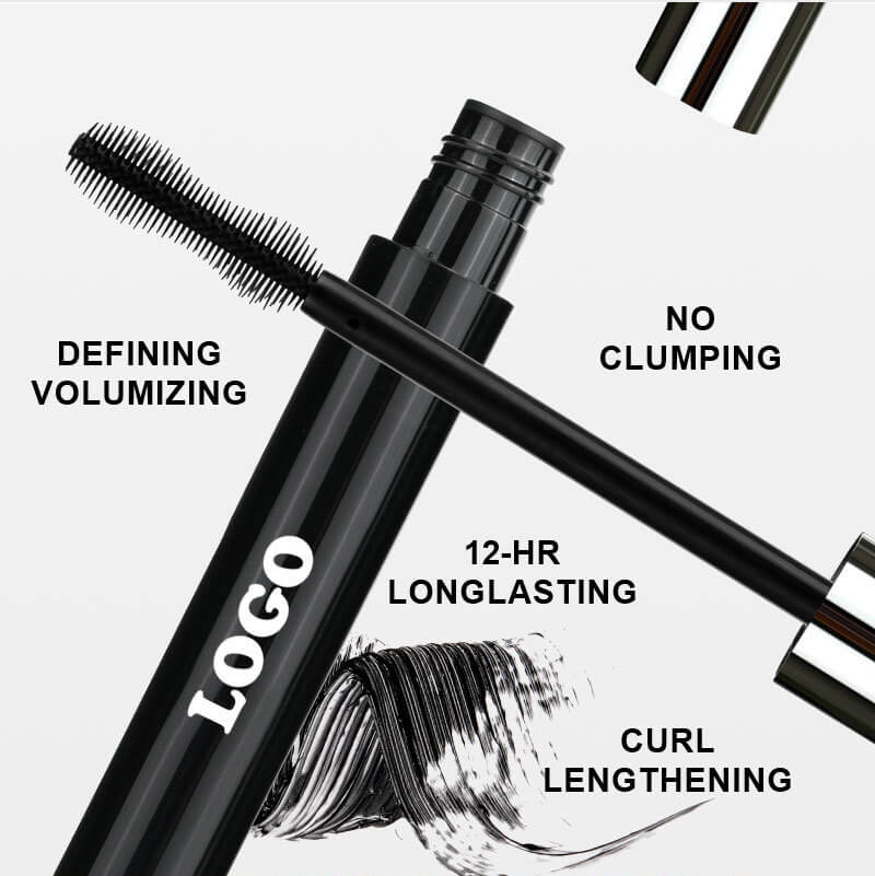 Black mascara waterproof long lasting thick curling full volume