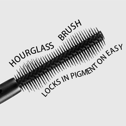 Black mascara waterproof long lasting thick curling full volume