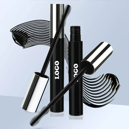 Black mascara waterproof long lasting thick curling full volume no logo