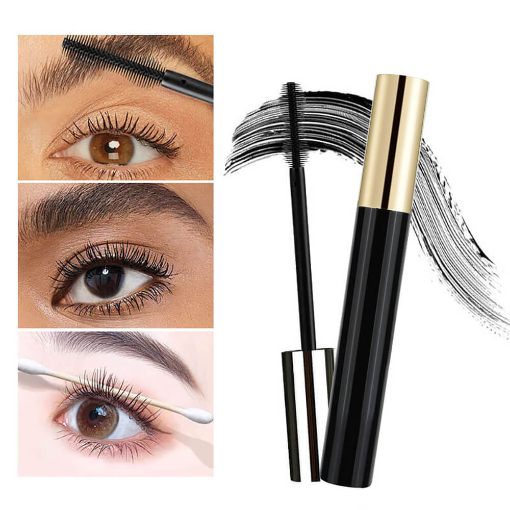 Black Mascara Full Volume Curling Waterproof Long Lasting Thickening Vegan