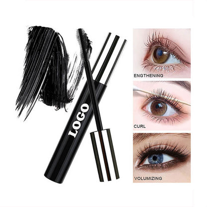 Black Mascara Full Volume Curling Waterproof Long Lasting Thickening Vegan