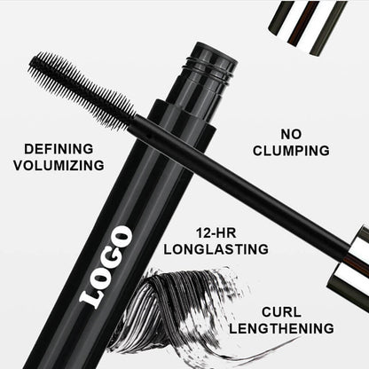 Black Mascara Full Volume Curling Waterproof Long Lasting Thickening Vegan