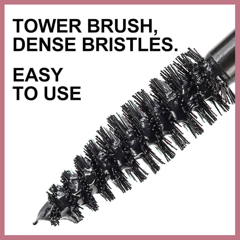 Black mascara volume long thick curling no smudge waterproof