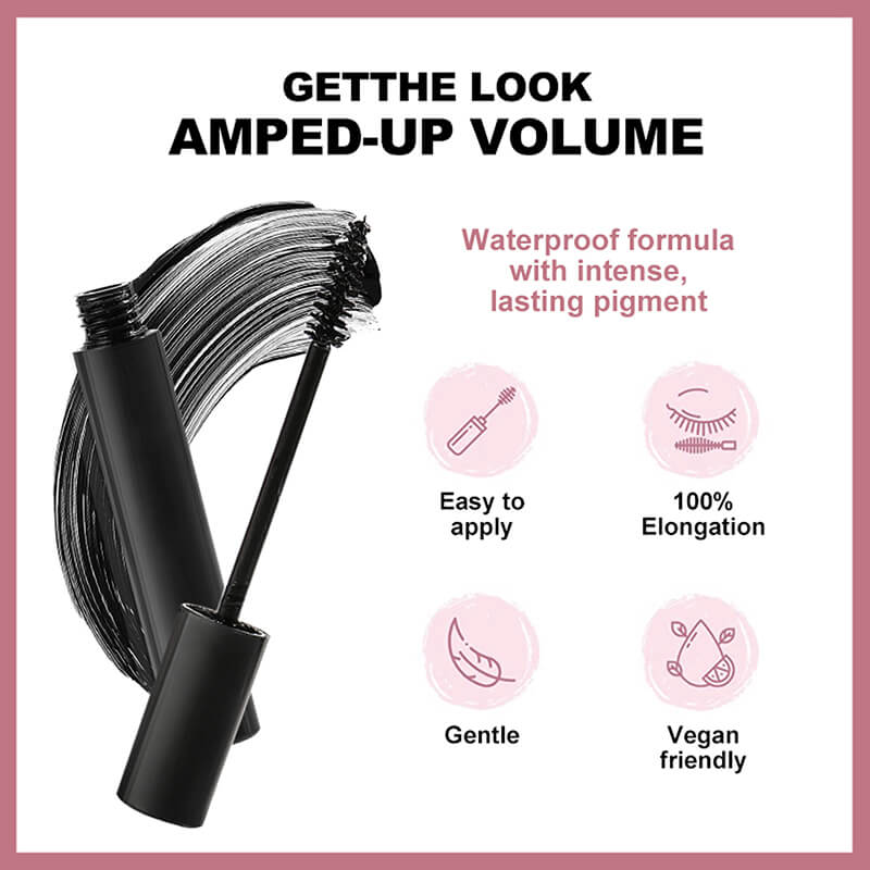 Black mascara volume long thick curling no smudge waterproof
