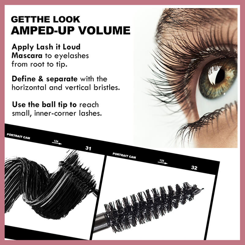 Black mascara volume long thick curling no smudge waterproof