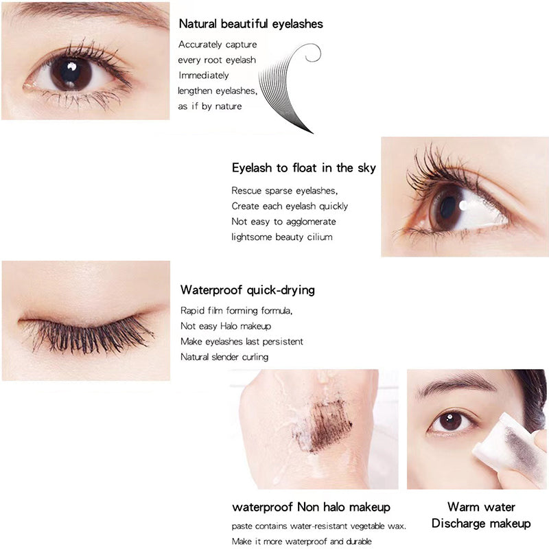 Mascara waterproof thick curling smudge-free full volume