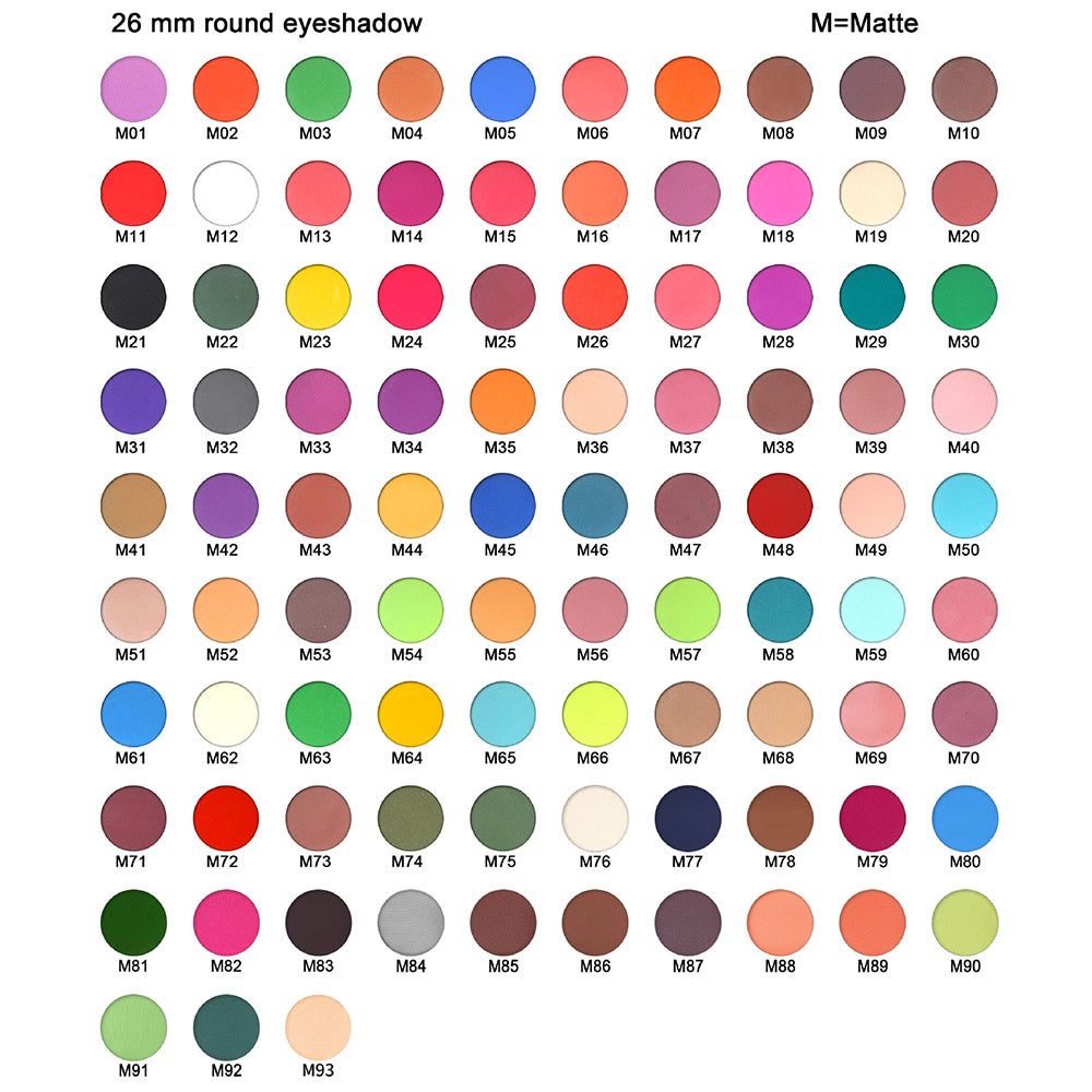 15 Color Diy Eyeshadow Palette 26mm Matte Shimmer Long Lasting Multi-Color
