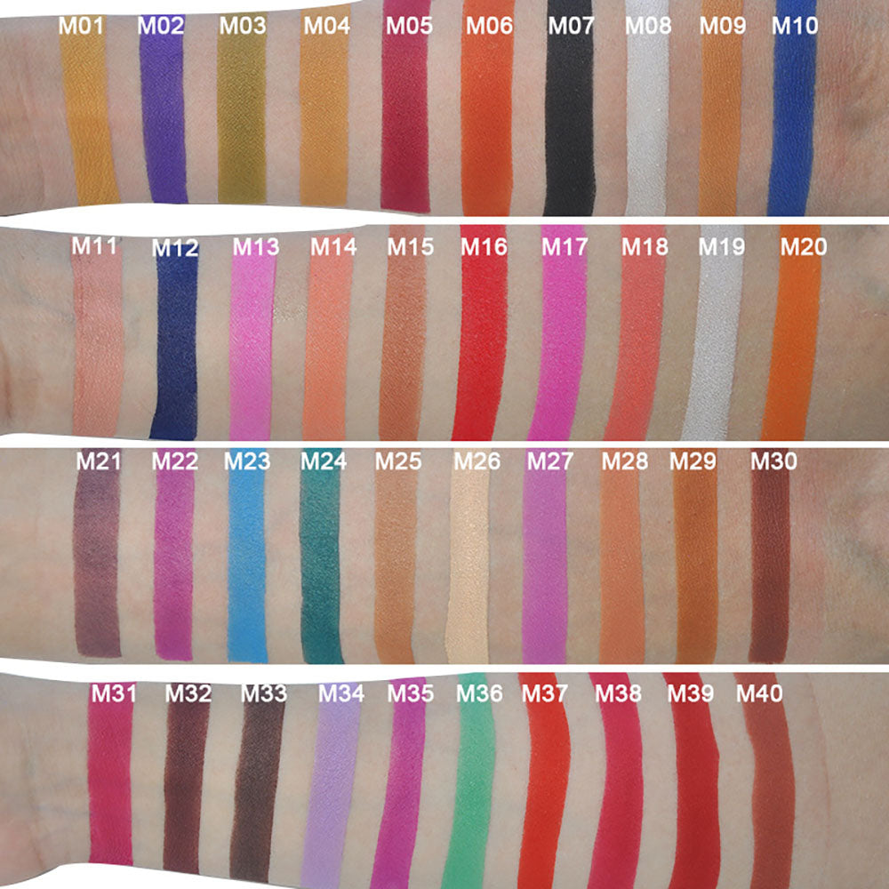 12 Color Diy Eyeshadow Palette Matte Glitter 22mm High Pigmented Waterproof