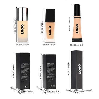 18 color liquid foundation makeup base full coverage waterproof vegan