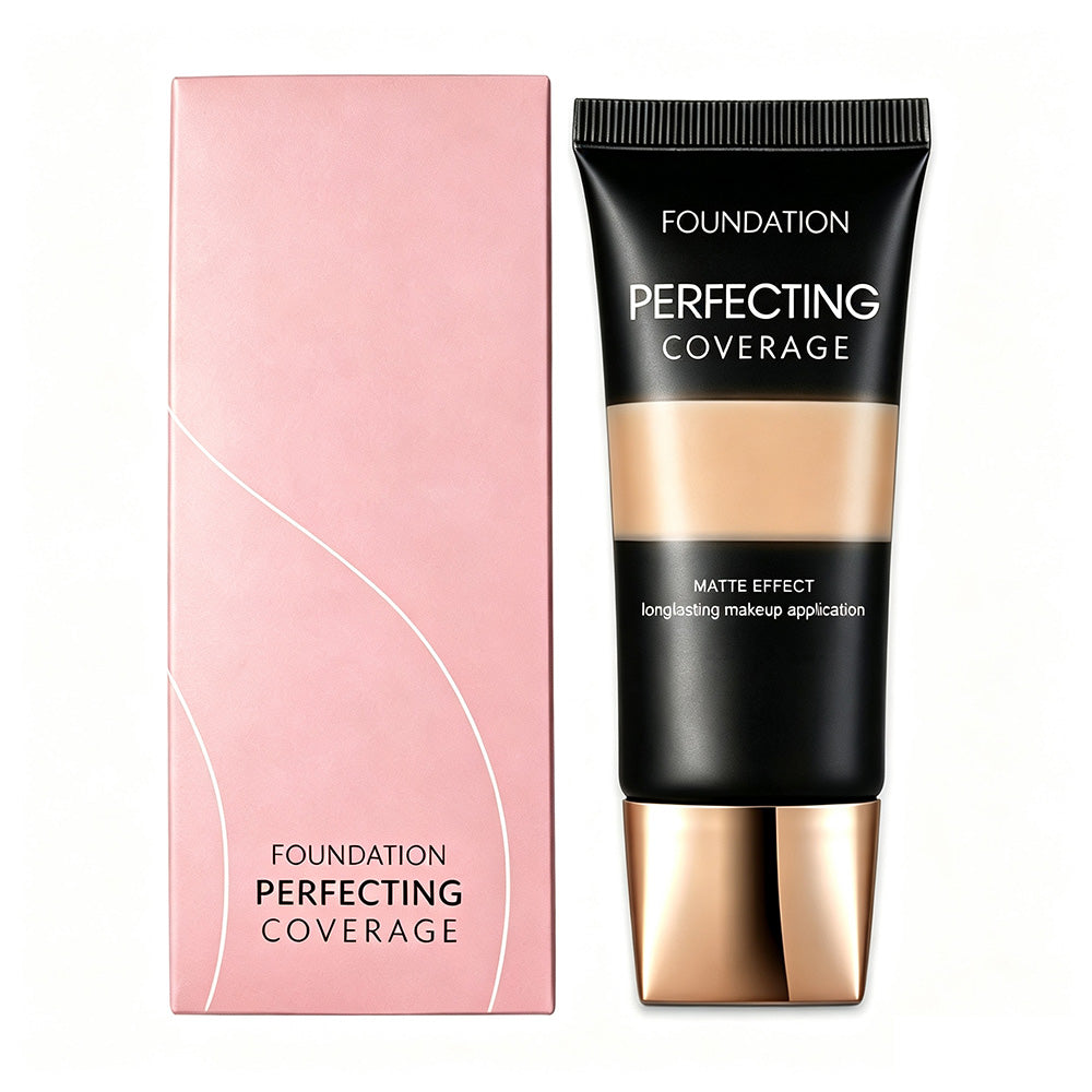 19 Color Matte Foundation Full Coverage Liquid Concealer Tan Brown No Logo
