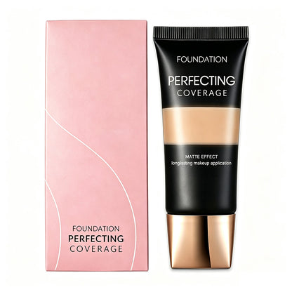 19 Color Matte Foundation Full Coverage Liquid Concealer Tan Brown No Logo
