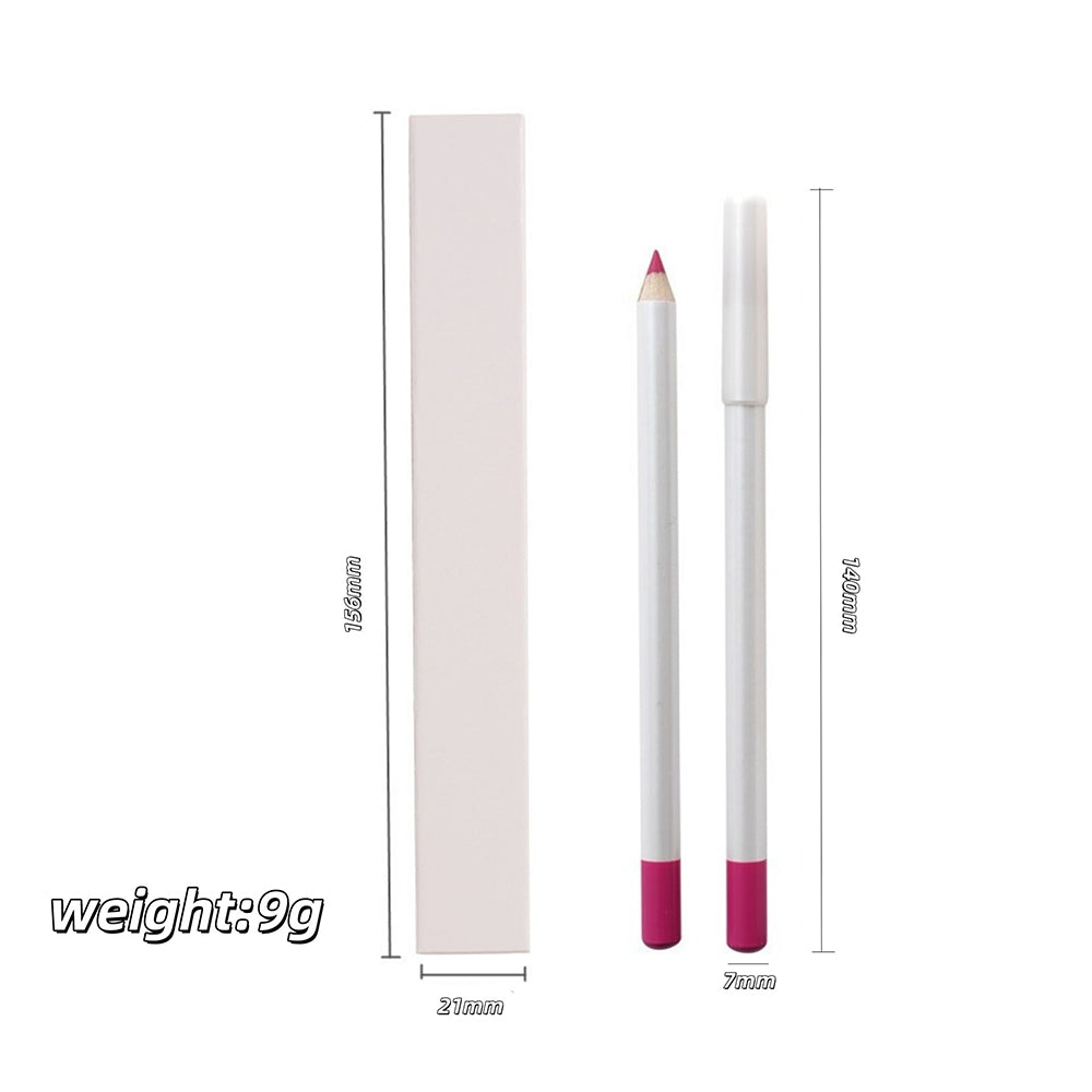 25 Color Matte Lip Liner Lip Color Pencil White High Pigmented