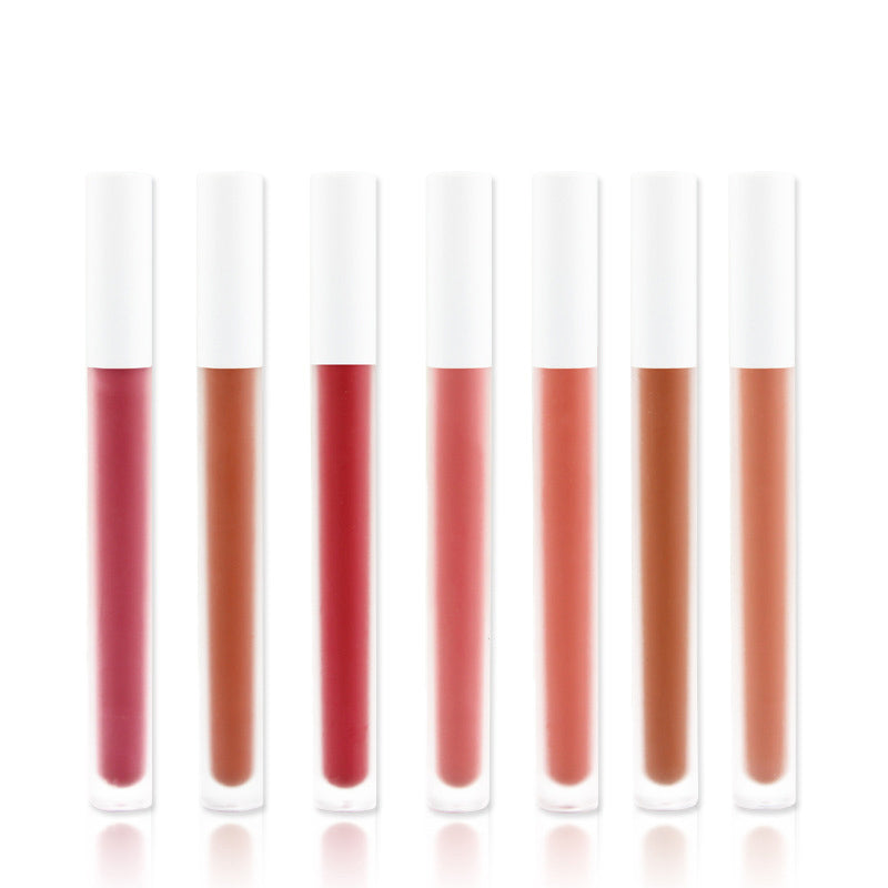7 Color Matte Lipstick Moisturizing Lip Gloss Velvet Lip Glaze No Dry