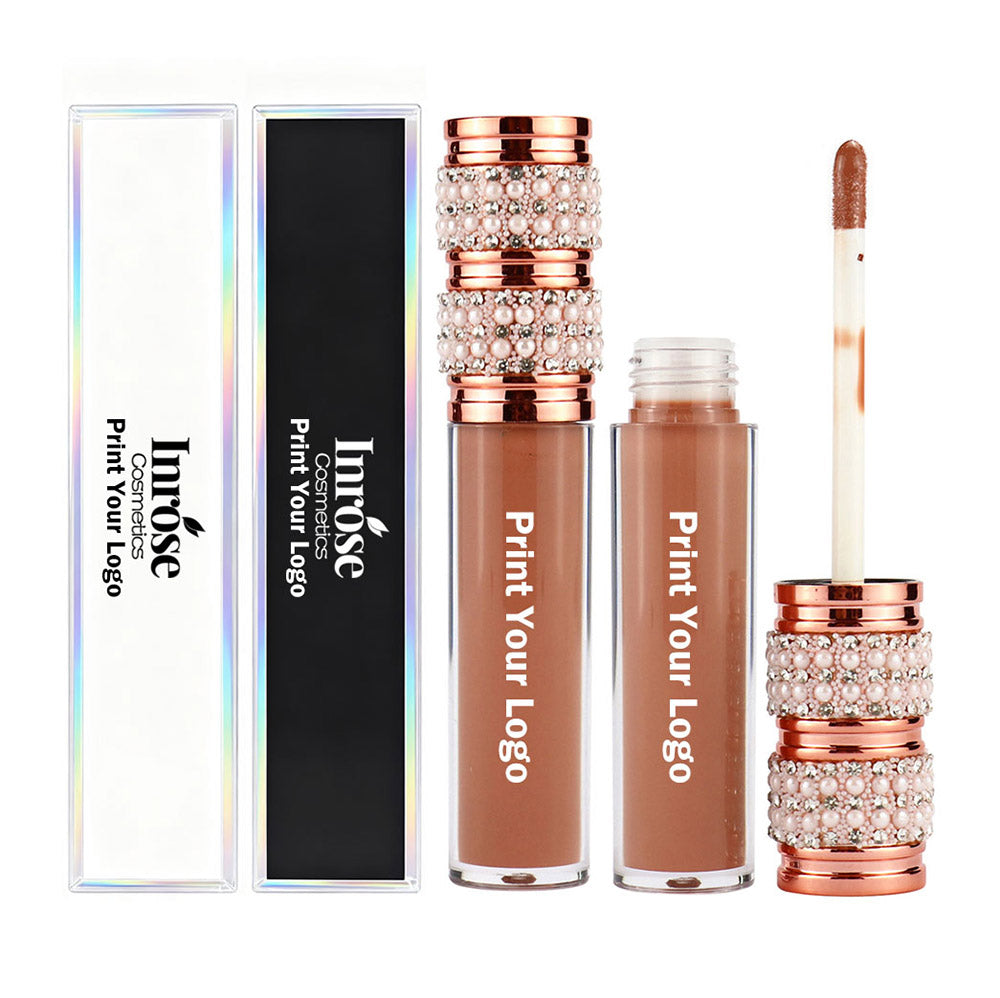 40 Color Matte Liquid Lipstick Waterproof Non-Stick Long Lasting Gold Tube