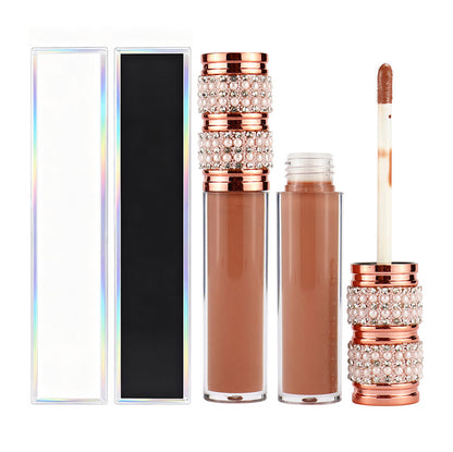 40 Color Matte Liquid Lipstick Waterproof Non-Stick Long Lasting Gold Tube