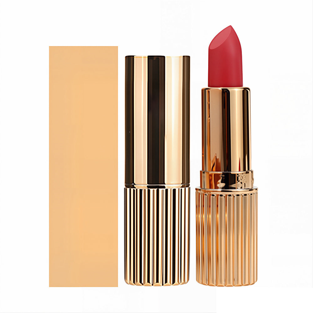 24 Color Matte Lipstick High Pigmented Long Lasting Waterproof Gold Tube