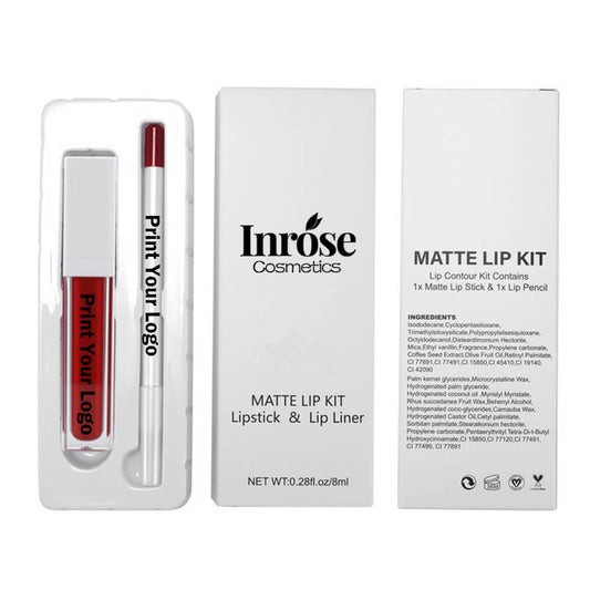 21 color liquid lipstick & lip liner set matte long lasting