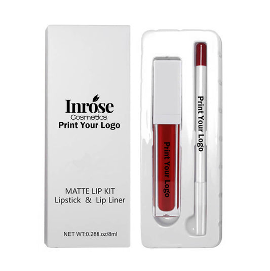 21 color liquid lipstick & lip liner set matte long lasting