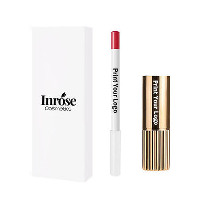 12 color 2 in 1 lip kit matte liquid lipstick cream lipstick lip liner set