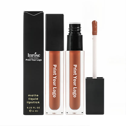 24 Color Matte Liquid Lipstick Non-Stick Long Lasting Waterproof Square Tube