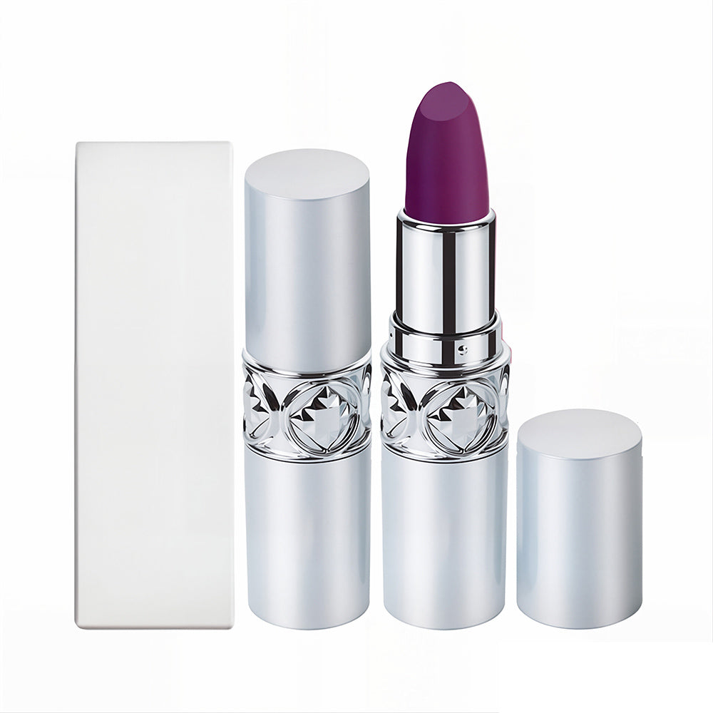 Rouge à lèvres crème mat longue tenue, 24 teintes, tube argenté